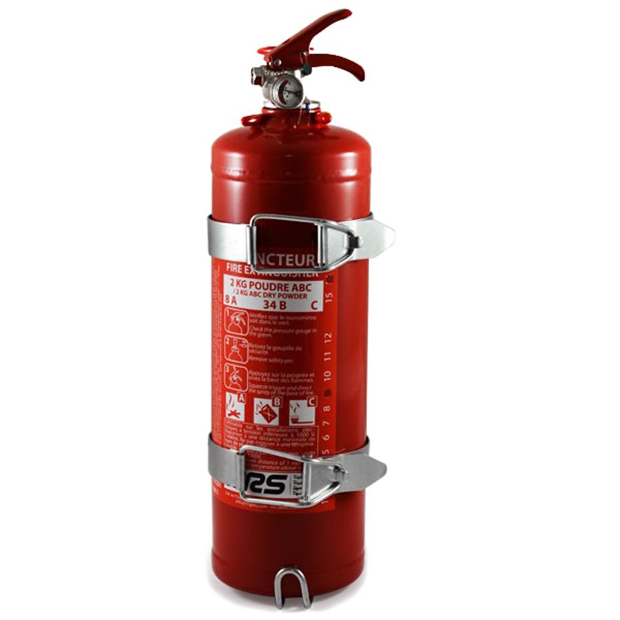 RRS hand fire extinguisher steel 2kg RRS0016 inter-rally.pl