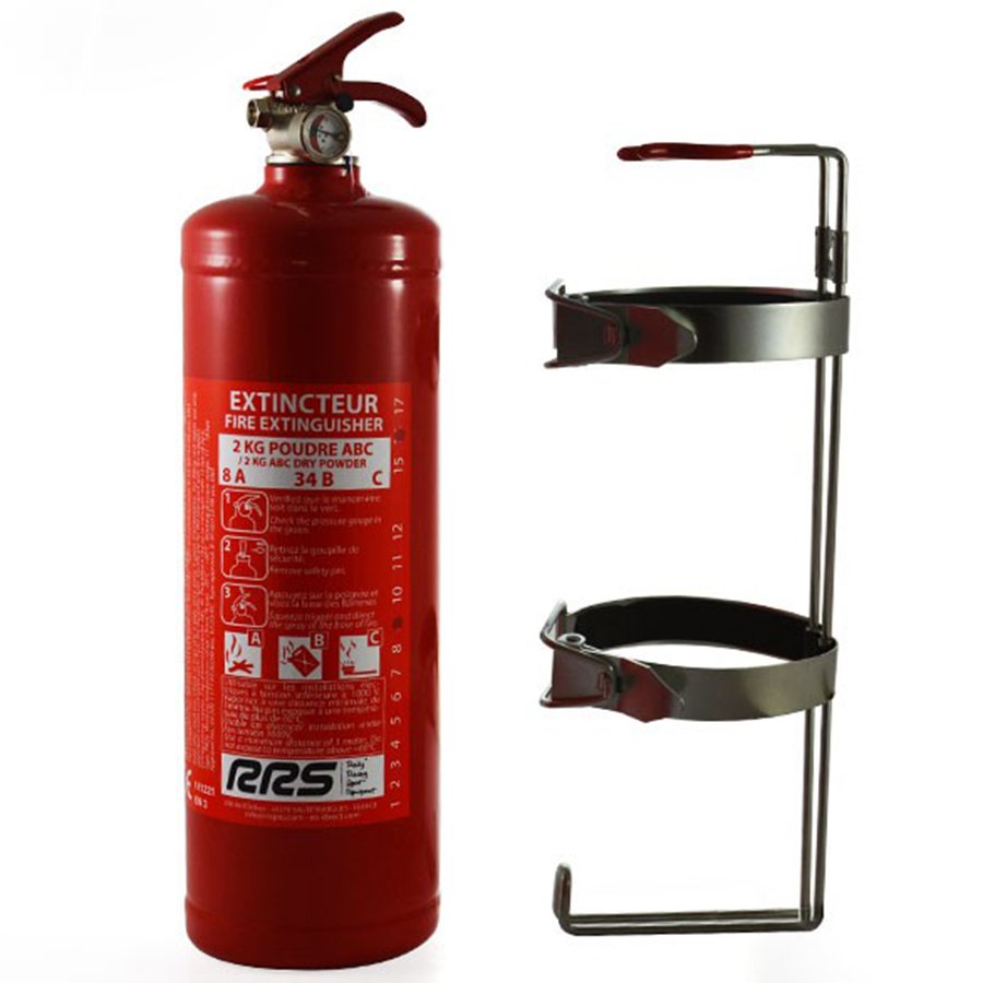 RRS hand fire extinguisher steel 2kg RRS0016 inter-rally.pl