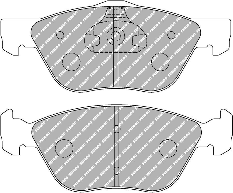 Ferodo Racing front brake pads DS2500 ALFA ROMEO SPIDER (916_) - FCP1052H