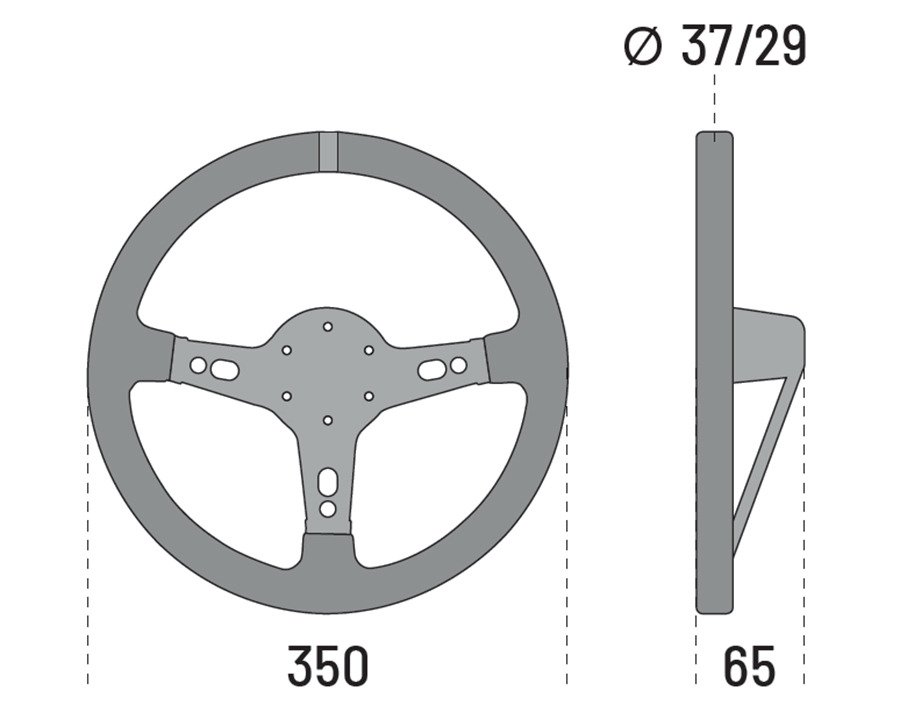Sparco Targa 350 leather steering wheel