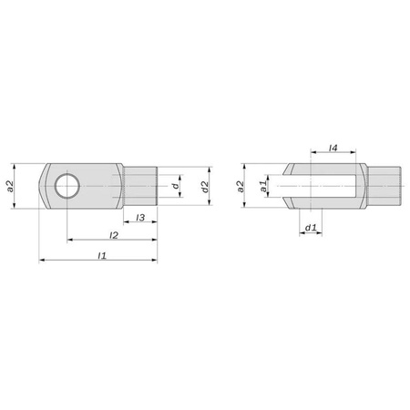 5/16UNF Quick Release OBP fork clevis