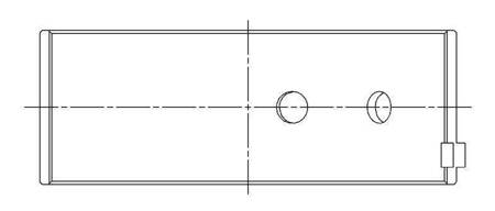 ACL Conrod Bearing Shell Opel C20 0.25mm.