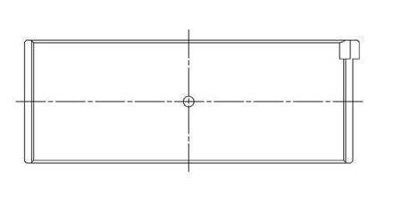 ACL Conrod Bearing Shell VAG 0.25mm (with notch)