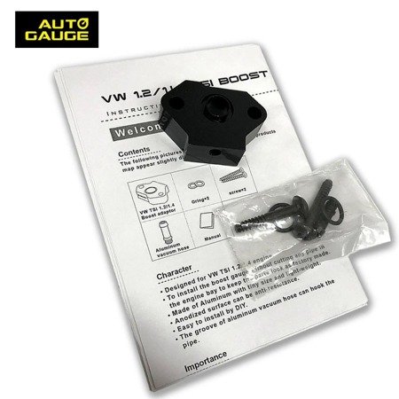 Adapter for the boost / boost sensor VW 1.2 / 1.4 TSI Auto Gauge