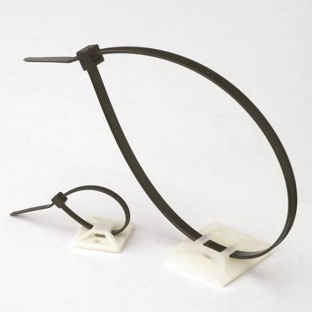 Adhesive clip for electrical wires 