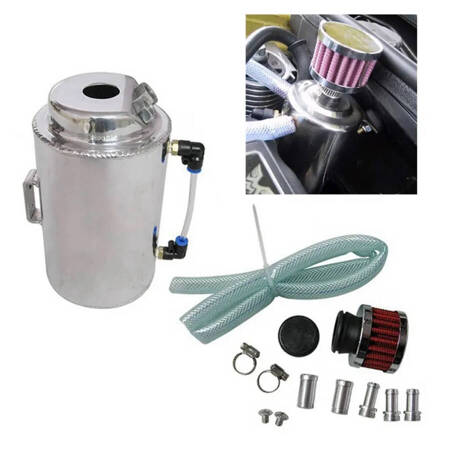 Aluminiowy oil catch tank 1.5l with IRP filter 