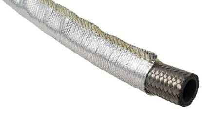 Aluminized heat shield / sleeve for cables and hoses / IRP conduit