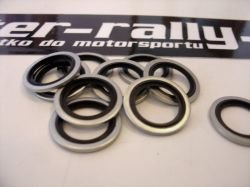 Aluminum-rubber O-ring for 1/2 BSP nipple