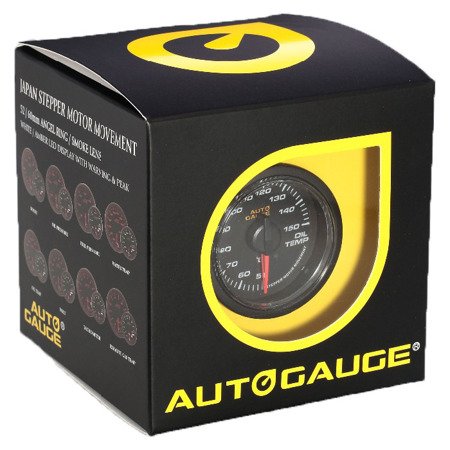 Auto Gauge Oil Temperature Gauge - Clear