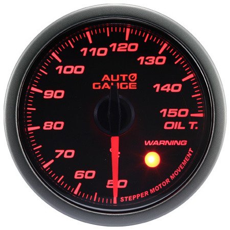 Auto Gauge Oil Temperature Gauge - SMOKE WARNING