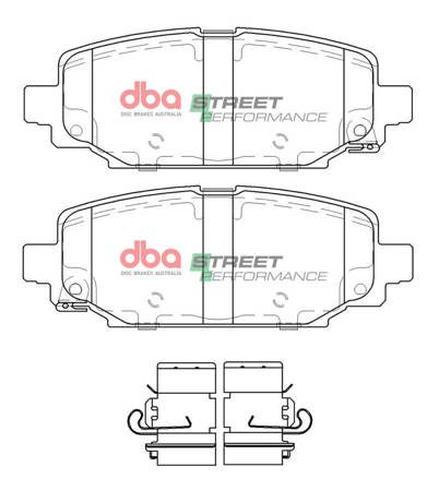 Brake Pads Street Performance universal - DB15125SP