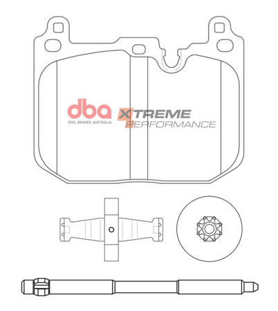 Brake Pads Xtreme Performance front - DB15131XP BMW 1 Series F40 116 118 120 xDrive F40 M135 X2 xDrive F39 MINI Clubman F54 Countryman F60 Hatch 3rd Gen F56