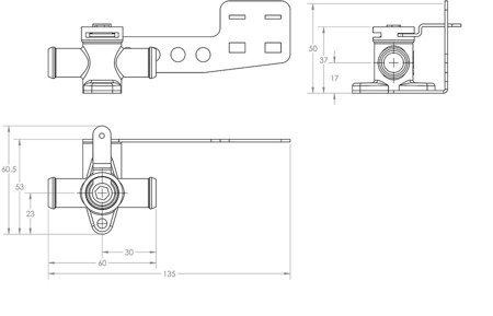 Brass Heater Valve - 13mm (1/2") Pull to Close