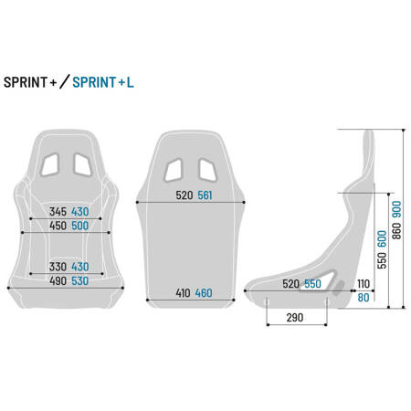 Car Seat Sparco Sprint+ L