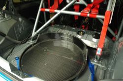 Carbon spare wheel holder