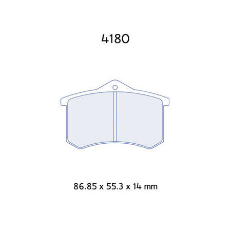 Carbone Lorraine RC5 brake pads - Audi 80 2,2 RS2 20V Quattro (94-95)