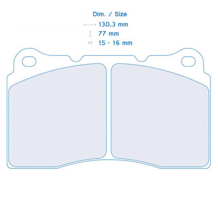 Carbone Lorraine RC5 brake pads - Chevrolet Corvette C7 base/Z51 (14-)