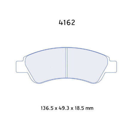 Carbone Lorraine RC5 brake pads - Citroen C2 1,6i 16V VTS (04-)