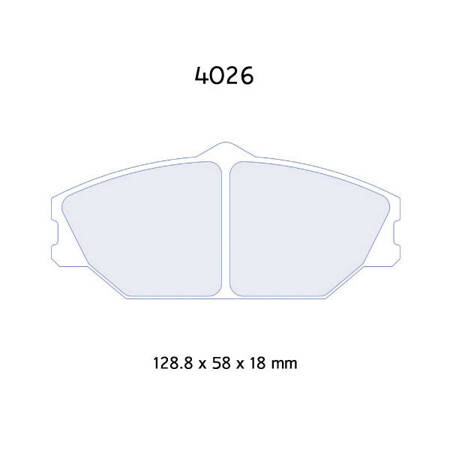 Carbone Lorraine RC5 brake pads - Citroen C2 Challenge (szuter) (03-)