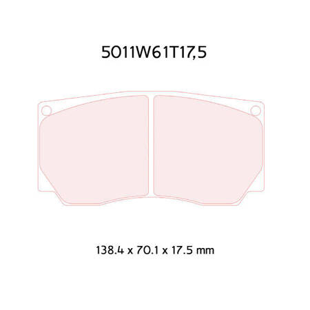 Carbone Lorraine RC5 brake pads - Fiat Punto Super 2000 (06-)