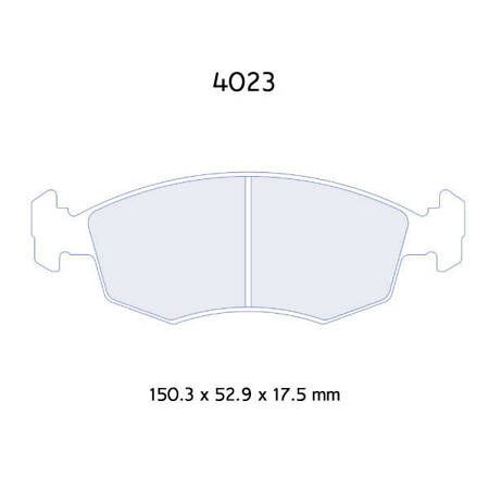 Carbone Lorraine RC5 brake pads - Ford Escort 1,6 RS Turbo (85-90)