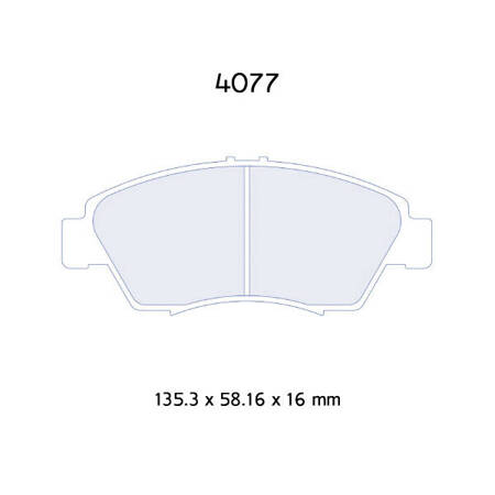 Carbone Lorraine RC5 brake pads - Honda Civic EK4 (95-01)