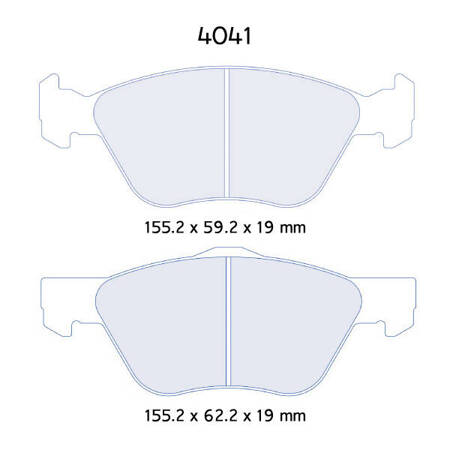 Carbone Lorraine RC5 brake pads - Lancia Dedra 2,0 HF Integrale/ Integrale Turbo (94-98)