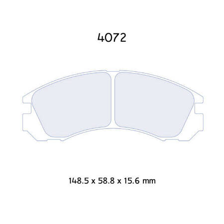 Carbone Lorraine RC5 brake pads - Mitsubishi Eclipse 4WD Turbo (95-99)