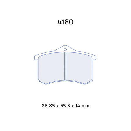 Carbone Lorraine RC5 brake pads - Peugeot 307 1,6 16V/ 2,0i 16V (01-07)