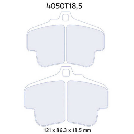 Carbone Lorraine RC5 brake pads - Porsche 996 GT3 MK1 (99-01)