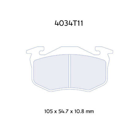 Carbone Lorraine RC5 brake pads - Renault Clio MK2 2,0 16V / 2.0 RS/ 2,0i RS/ Cup (all)