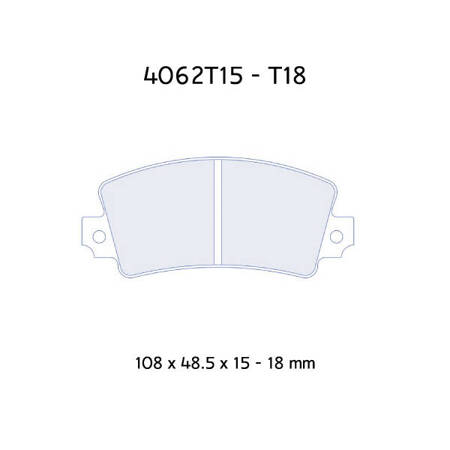 Carbone Lorraine RC5 brake pads - Renault R5 1,4 Gordini Turbo (80-85)