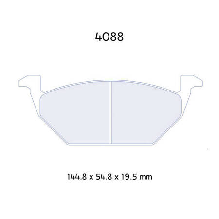 Carbone Lorraine RC5 brake pads - VW Golf 4 1,4 16V/ 1,6/ 1,8/ 1,9 SDI/ 1,9 TDI/ 2,0/ 2,0i (all)