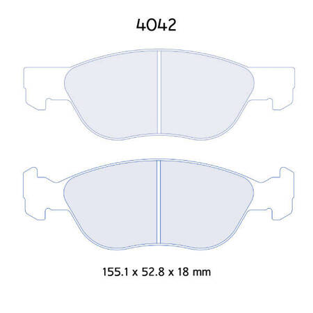 Carbone Lorraine RC6 brake pads - Alfa Romeo 145/146 1,8 Twin Spark 16V (all)