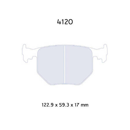 Carbone Lorraine RC6 brake pads - BMW E46 330i/ M3 3,2 (00-07)