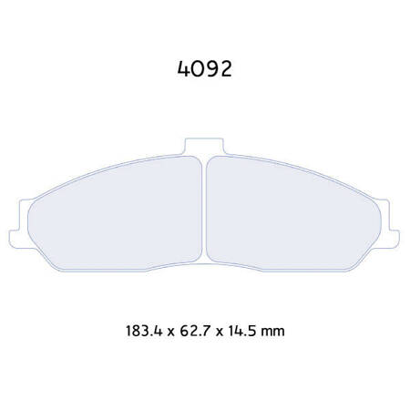 Carbone Lorraine RC6 brake pads - Chevrolet Corvette C5 Z05 (97-05)