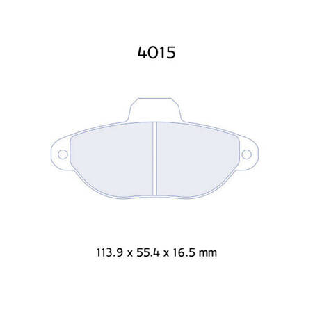 Carbone Lorraine RC6 brake pads - Fiat Seicento 0,9/ 1,1 (98-)