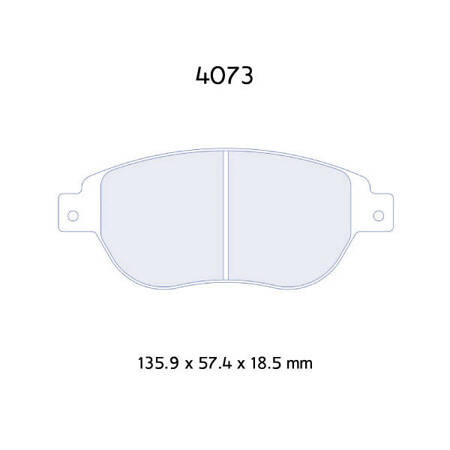 Carbone Lorraine RC6 brake pads - Fiat Stilo 1,8 16V (01-)