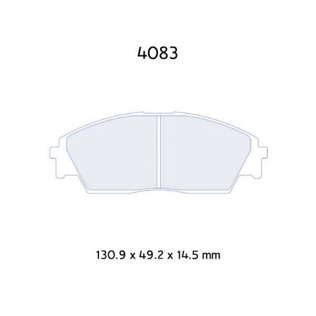 Carbone Lorraine RC6 brake pads - Honda CRX (ED, EE) 1,6 16V (87-92)