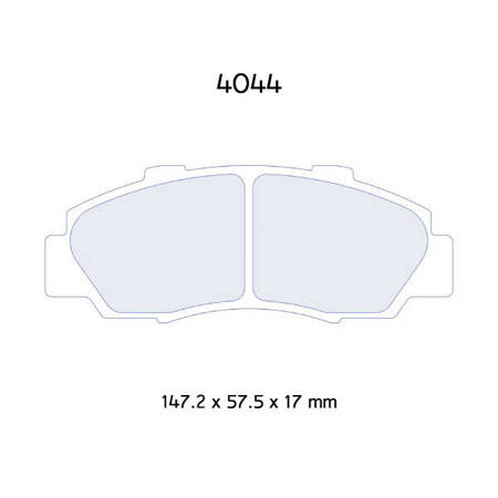 Carbone Lorraine RC6 brake pads - Honda Civic 1,6 16V EK9 (97-01)