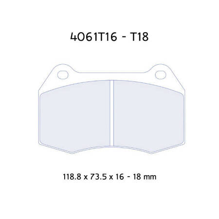 Carbone Lorraine RC6 brake pads - Mini Cooper S 1,6 JCW R56/ R59 (all)