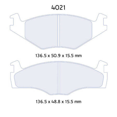 Carbone Lorraine RC6 brake pads - VW Golf 2 1,8 GTI G60 16V (83-88)