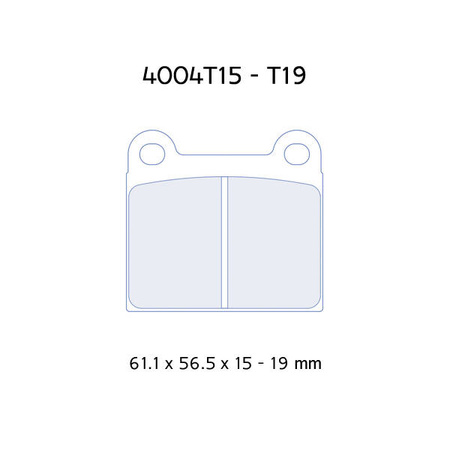 Carbone Lorraine RC6E brake pads - Alfa Romeo Alfetta 2,5 GTV 6 (84-87)