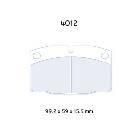 Carbone Lorraine RC8 brake pads - Opel Kadett 2,0 16V (84-88)