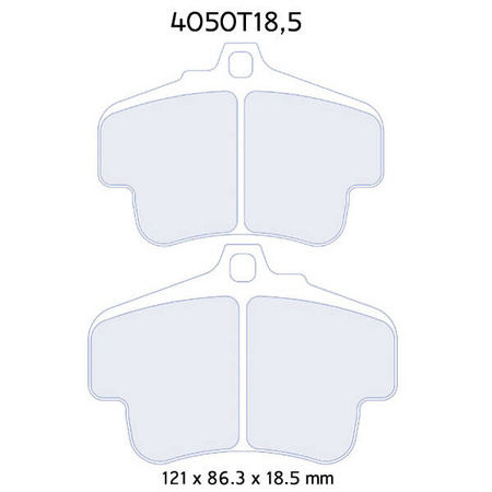 Carbone Lorraine RC8 brake pads - Porsche 997 3,8 Carrera 4S (04-09)