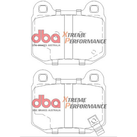 DBA 4000 series rear brake disc set - T3 - DBA4655S-10 + DBA Brake Pads Xtreme Performance ECE R90 certified (Hawk HB180x.560) - DB1521XP + HEL braided brake lines Subaru BRZ Forester Impreza RB320 TOYOTA GT86