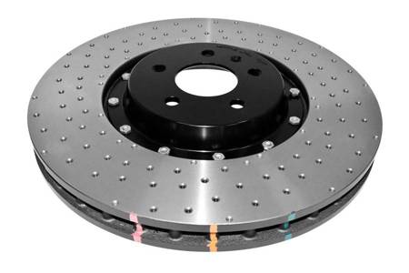 DBA disc brake 5000 series - Cross Drilled/Dimpled front - DBA52774BLKXD AUDI A8 quattro D4 SQ5 8R