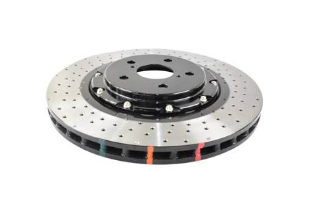 DBA disc brake 5000 series - Cross Drilled/Dimpled front - DBA53922BLKXD TOYOTA Yaris GR