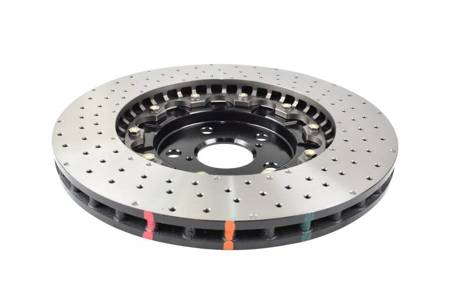 DBA disc brake 5000 series - Cross Drilled/Dimpled front - DBA53922BLKXD TOYOTA Yaris GR