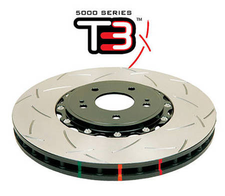 DBA disc brake 5000 series - Slotted L/R universal - DBA52068BLKRS